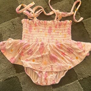 Pink Seashell Kids One Piece